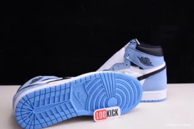 BLACK 1 555088-134 RETRO WHITE AIR JORDAN BLUE HIGH UNIVERSITY 0612